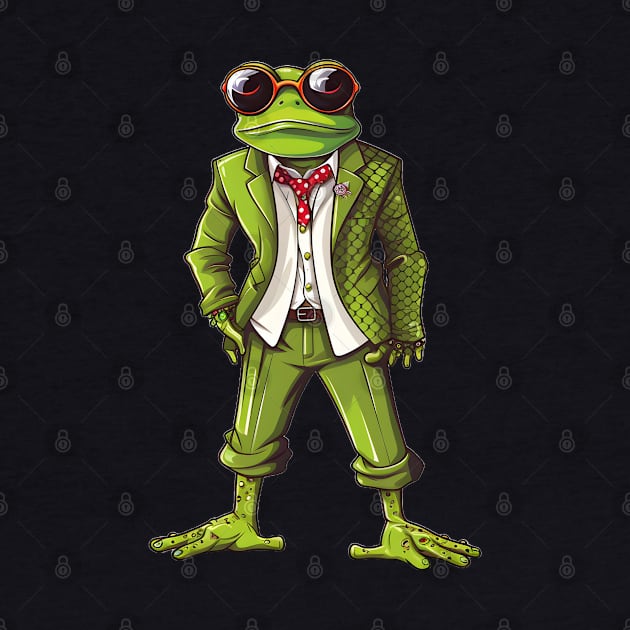 Frog Lovers Funny Gift Froggy Fashion Showdown by Merchweaver